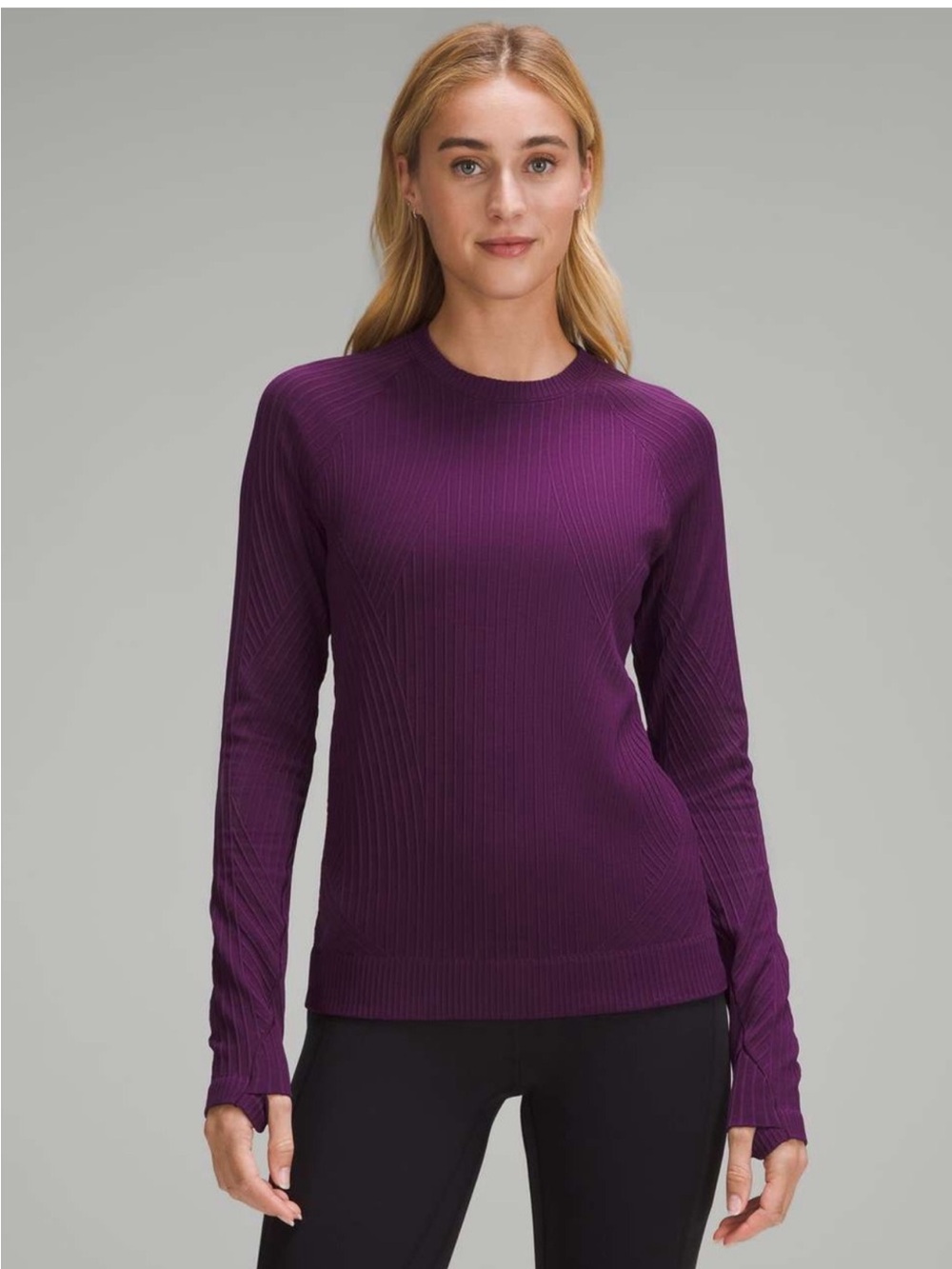 Lululemon Rest Less Pullover Dramatic Magenta Size 8